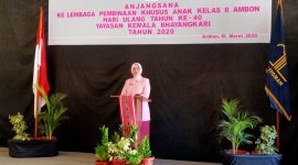 Ketua Bhayangkari Polda Maluku, Hj. Asiyah Bahar