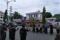 Kapolda Maluku Irjen Pol. Drs. Baharudin Djafar memimpin langsung Apel Pasukan TNI-Polri, Jumat 13 Maret 2020.