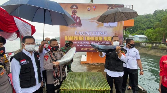 Kapolda Maluku Hadiri Launching Kampung Tangguh di Nusaniwe