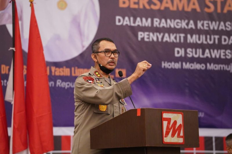 Kapolda Sulbar Irjen Pol Verdianto Iskandar Biticaca.