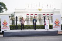 Presiden Indonesia Joko Widodo, Ulama Karismatik Habib Luthfi bin Ali bin Yahya dan Kapolri Jenderal Listyo Sigit.