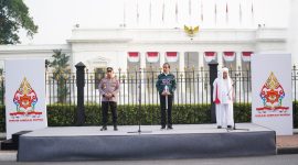 Presiden Indonesia Joko Widodo, Ulama Karismatik Habib Luthfi bin Ali bin Yahya dan Kapolri Jenderal Listyo Sigit.