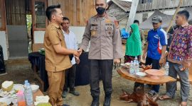 Kades Salletto Sampaikan Apresiasinya Dihadapan Kapolda Sulbar Irjen Pol Verdianto Iskandar Biticaca.
