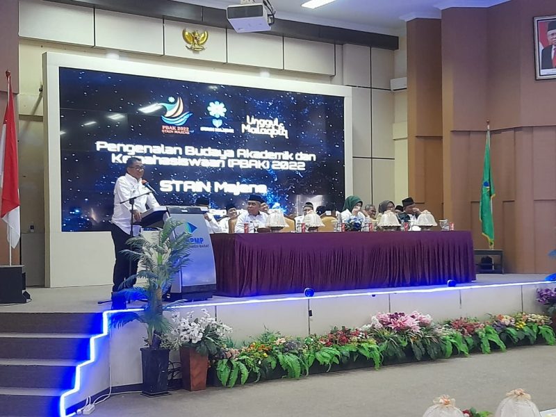 Pj Akmal Malik Hadiri Pembukaan Perkenalan Budaya Akademik dan Kemahasiswaan (PBAK) STAIN 2022. (Foto: Istimewa)