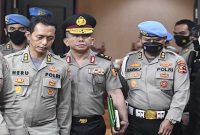 Mantan Kadiv Propam Polri Irjen Ferdy Sambo keluar ruangan seusai mengikuti sidang Komisi Kode Etik Polri (KKEP) di Gedung Transnational Crime Center (TNCC) Divisi Propam Mabes Polri
