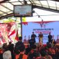 Sekretaris Jendral MPN Pemuda Pancasila, Arif Rahman Berikan Sambutannya di Muswil Pemuda Pancasila Sulawesi Barat.