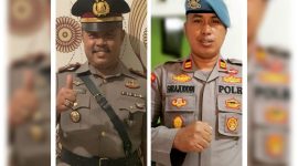 Kasat Lantas Polresta Mamuju Iptu Junaid Nuntung dan Kasat Samapta Polresta Mamuju Iptu Sijaruddin