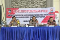 Kapolres Polman AKBP Agung Budi Leksono Saat menerima Kunjungan Tim Puslitbang Dari Mabes Polri, Rabu 28 September 2022 di Mapolres Polman.
