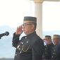 Pj.Gubernur Sulbar, Akmal Malik pada  Upacara Peringatan Hari Guru Nasional (HGN) tahun 2022 dengan tema Serentak Berinovasi Wujudkan Merdeka Belajar di Lapangan Upacara Rumah Jabatan Gubernur, Jumat , 25 November 2022