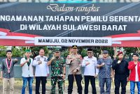 Ketua HMI Cabang Mamuju Muh Ahyar Latif terlihat hadiri Diacara Sumulasi Sispamkot Jelang Pemilu Yang Digelar Polda Sulbar