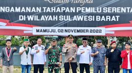 Ketua HMI Cabang Mamuju Muh Ahyar Latif terlihat hadiri Diacara Sumulasi Sispamkot Jelang Pemilu Yang Digelar Polda Sulbar