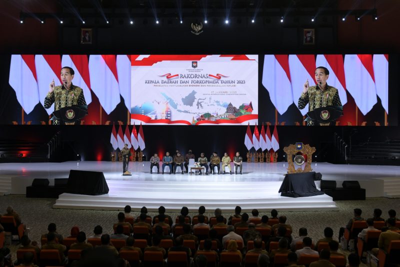 Presiden Jokowi Buka Rakornas Kepala Daerah dan Forkopimda Tahun 2023