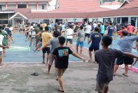 Warga Binaan mengikuti senam pagi