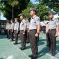 Jajaran pegawai Rutan Mamuju mengikuti apel pagi