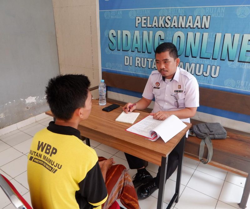 Pembimbing Kemasyarakatan Bapas Polewali melakukan Litmas kepada Warga Binaan Rutan Mamuju