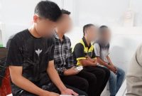 Warga Binaan beragama Nasrani mengikuti pembinaan kerohanian