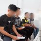Warga Binaan beragama Nasrani mengikuti pembinaan kerohanian
