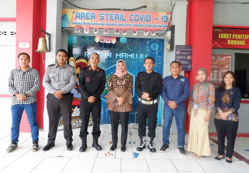 Kunjungan Kabid. Berantas BNNP Sulbar & Jajaran di Rutan Mamuju