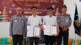 Warga Binaan Rutan Mamuju terima  Remisi Natal