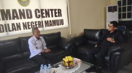 Kunjungan Karutan diterima langsung Ketua Pengadilan Negeri Mamuju
