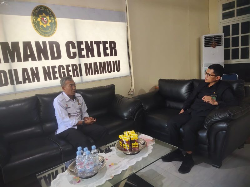 Kunjungan Karutan diterima langsung Ketua Pengadilan Negeri Mamuju