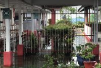 Beberapa area di Rutan Mamuju tergenang banjir