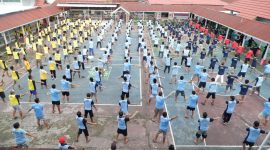Senam Pagi Warga Binaan Rutan Mamuju