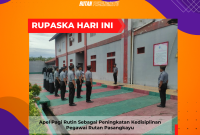 Apel Pagi Rutin Sebagai Peningkatan Kedisiplinan Pegawai Rutan Pasangkayu. Foto: Rutan Pasangkayu/dok (16/01)