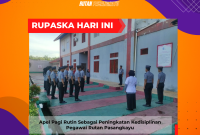 Apel Pagi Rutin Sebagai Peningkatan Kedisiplinan Pegawai Rutan Pasangkayu