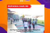 Apel Pagi Rutin Sebagai Peningkatan Kedisiplinan Pegawai Rutan Pasangkayu