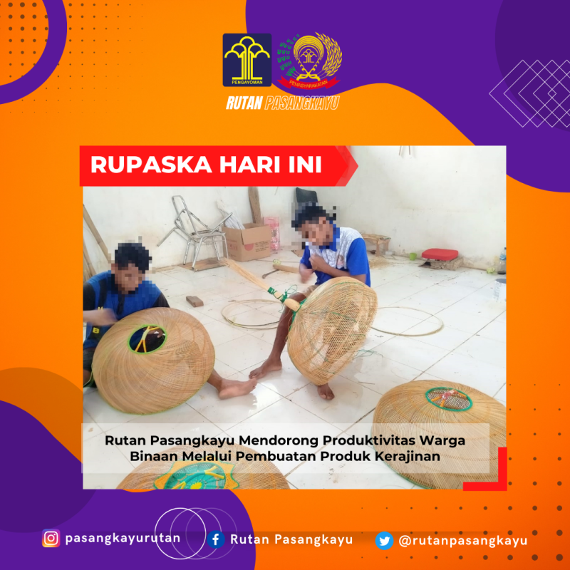 Rutan Pasangkayu Mendorong Produktivitas Warga Binaan Melalui Pembuatan Produk Kerajinan
