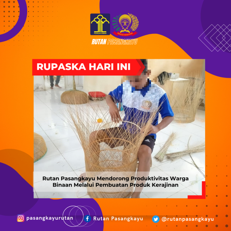 Rutan Pasangkayu Mendorong Produktivitas Warga Binaan Melalui Pembuatan Produk Kerajinan