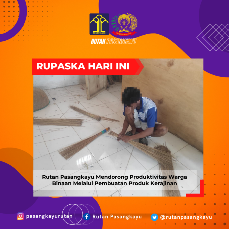 Rutan Pasangkayu Mendorong Produktivitas Warga Binaan Melalui Pembuatan Produk Kerajinan