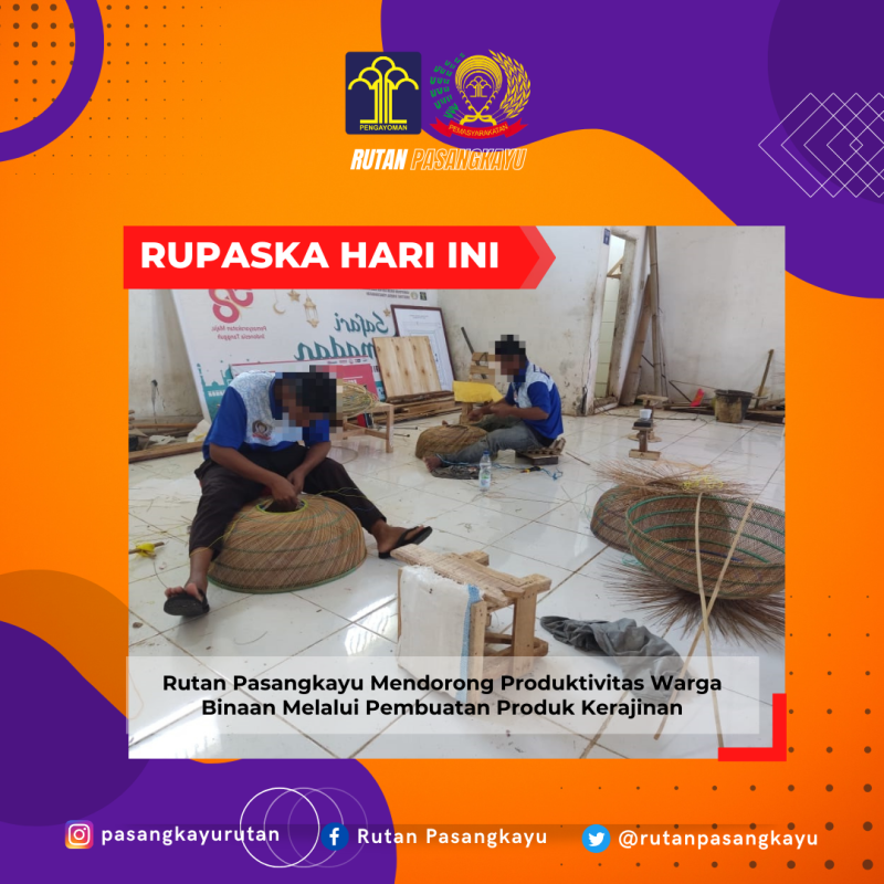 Rutan Pasangkayu Mendorong Produktivitas Warga Binaan Melalui Pembuatan Produk Kerajinan