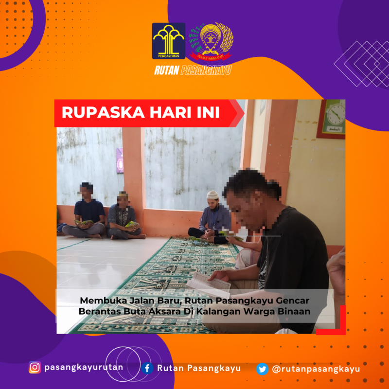 Rutan Pasangkayu Lakukan Pembinaan Kepribadian, Ajari Warga Binaan Baca Alquran