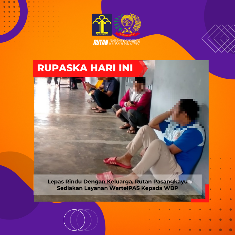 Lepas Rindu Dengan Keluarga, Rutan Pasangkayu Sediakan Layanan WartelPAS Kepada WBP. Foto: Rutan Pasangkayu/dok (15/01)