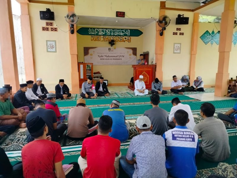 Tingkatkan Keimanan dan Ketaqwaan, Rutan Pasangkayu Gelar Peringatan Isra Mi’raj Nabi Muhammad SAW 1445 H. Foto: Rutan Pasangkayu/dok (13/02)