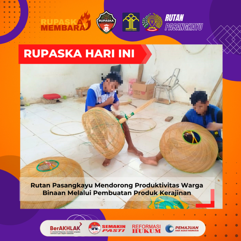 Rutan Pasangkayu Mendorong Produktivitas Warga Binaan Melalui Pembuatan Produk Kerajinan