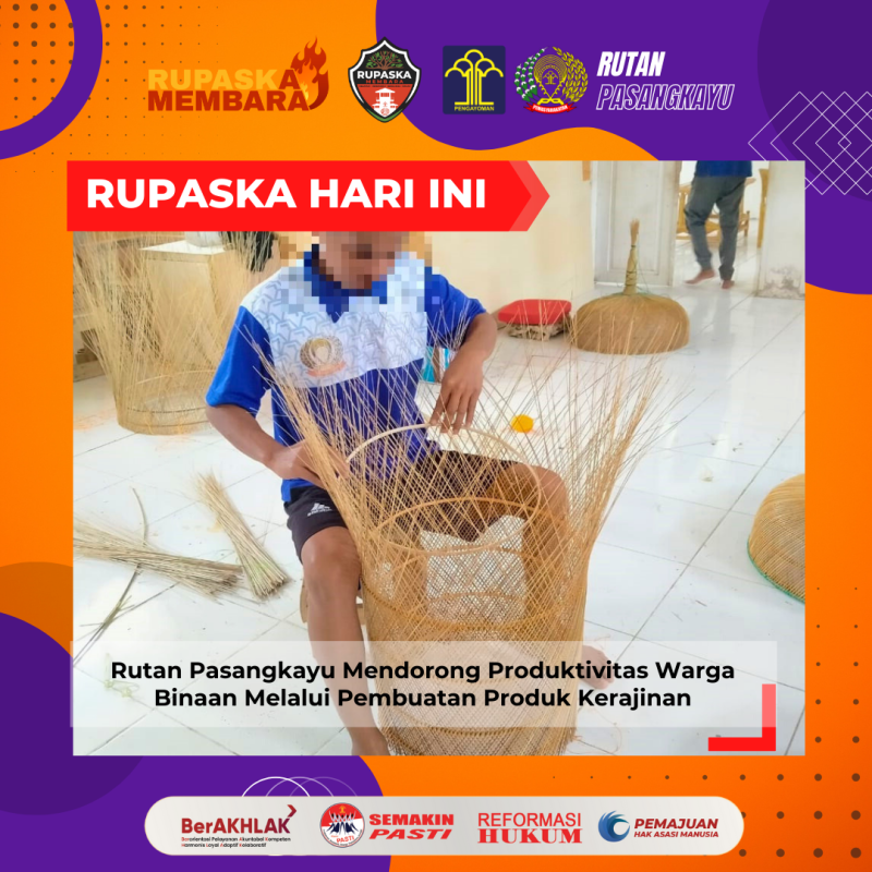 Rutan Pasangkayu Mendorong Produktivitas Warga Binaan Melalui Pembuatan Produk Kerajinan