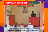Latih Berbicara, Rutan Pasangkayu Berikan Kesempetan Warga Binaan Jadi Penceramah