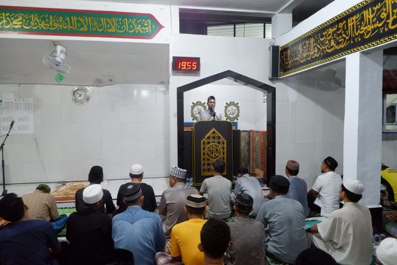 Pelaksanaan Ceramah Ramadhan malam kesepuluh Masjid At-Taubah Rutan Mamuju
