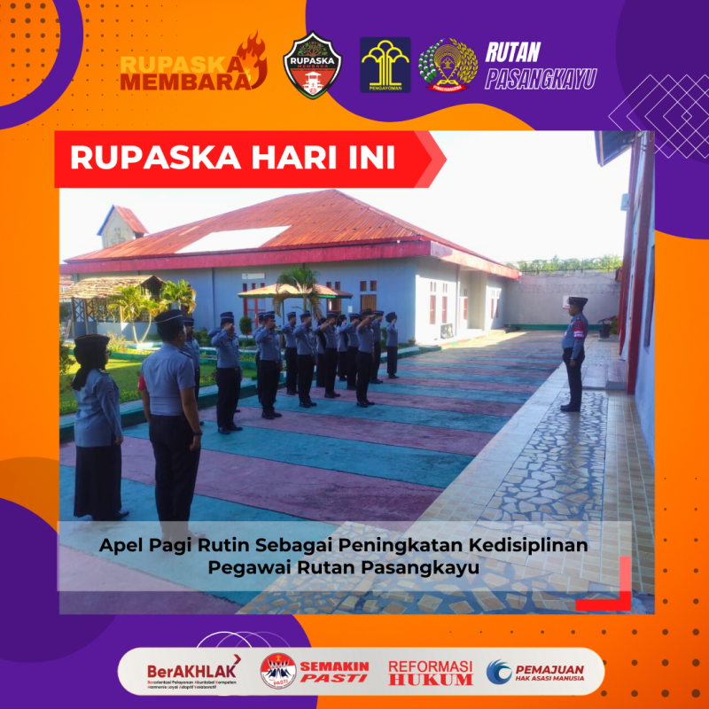 Apel Pagi Rutin Sebagai Peningkatan Kedisiplinan Pegawai Rutan Pasangkayu