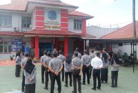 Pelaksanaan Apel Pagi jajaran Rutan Kelas IIB Mamuju pasca hari Raya Idul Fitri 1445 H