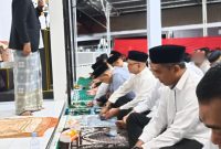 Pelaksanaan Ibadah Shalat Tarawih dan Tausiah Ramadhan malam ke-23 di Masjid At-Taubah Rutan Mamuju