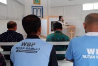 Pelaksanaan pembinaan keagamaan Nasrani Rutan Kelas IIB Mamuju