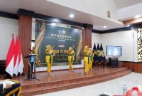 Tari Kreasi yang dibawakan oleh Pegawai dari Perwakilan UPT Pemasyarakatan pada Acara Sykur