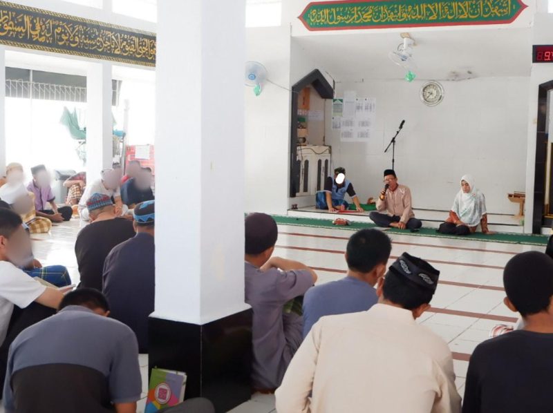 Tim Pokjaluh Kemenag Mamuju memberikan tausiah di Rutan Mamuju