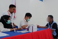 Warga Binaan mengikuti skrining HIVAIDS yang diselenggarakan atas kerjasama Dinkes Prov. Sulbar dan Puskesmas Binanga