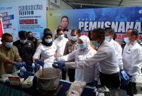 Karutan Mamuju menghadiri pemusnahan barang bukti narkoba jenis sabu di BNNP Sulbar