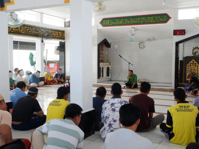 Kegiatan pembinaan keagamaan di Rutan Mamuju bersama Penyuluh Kemenag Mamuju